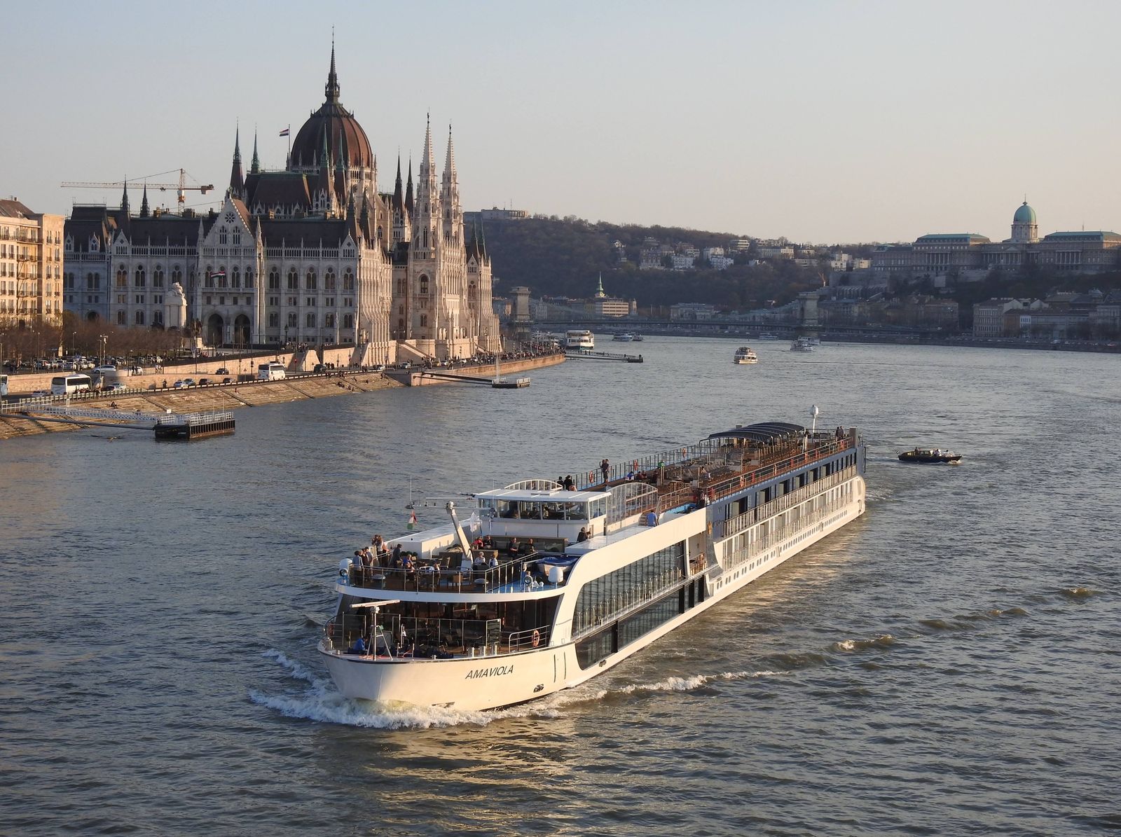 AmaViola docked in Budapest