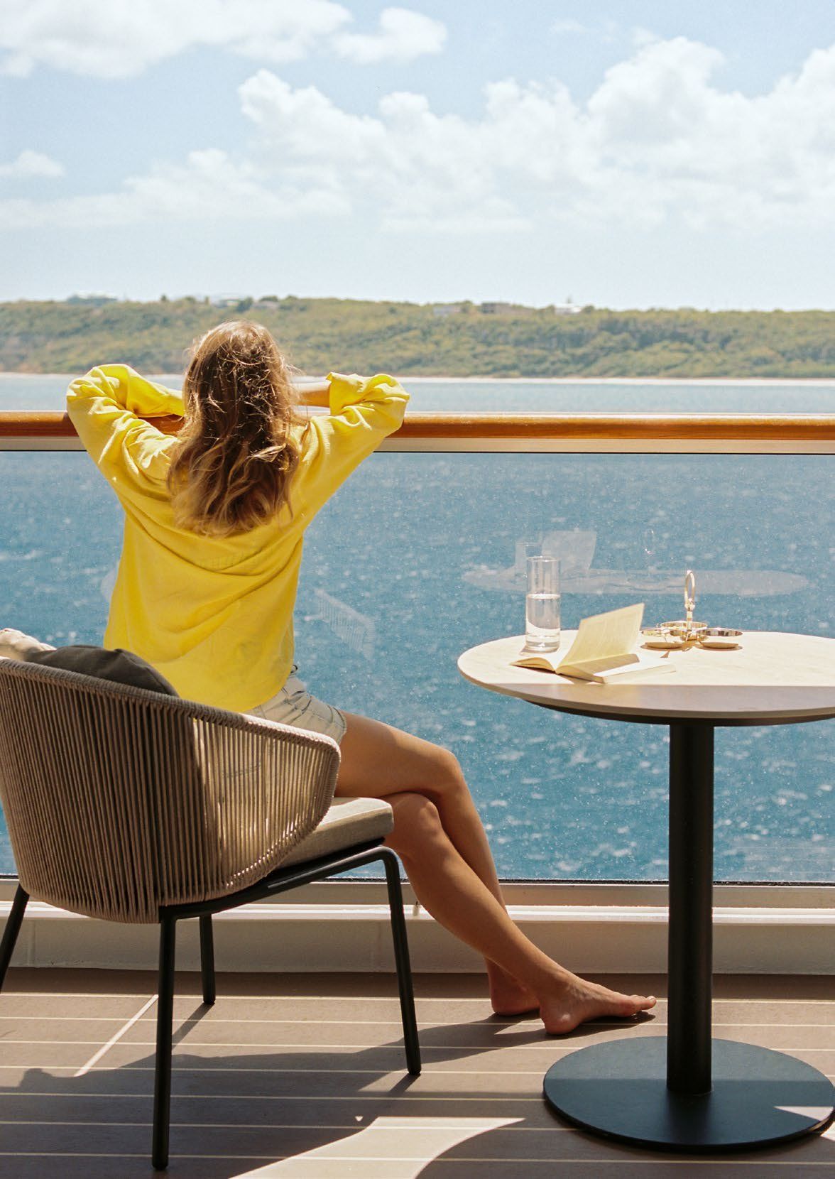 Guest on a suite terrace