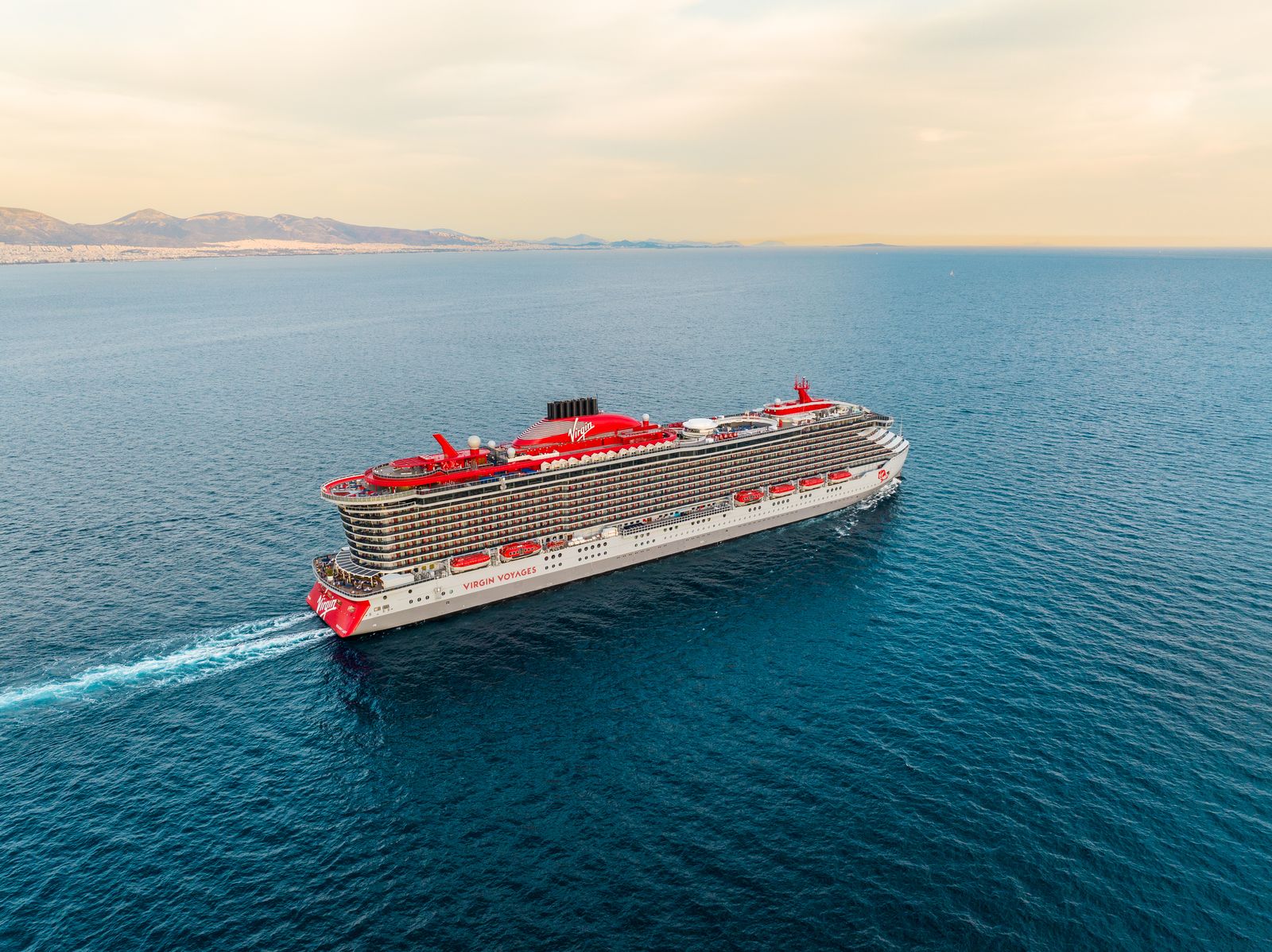 Virgin Voyages Resilient Lady at sea